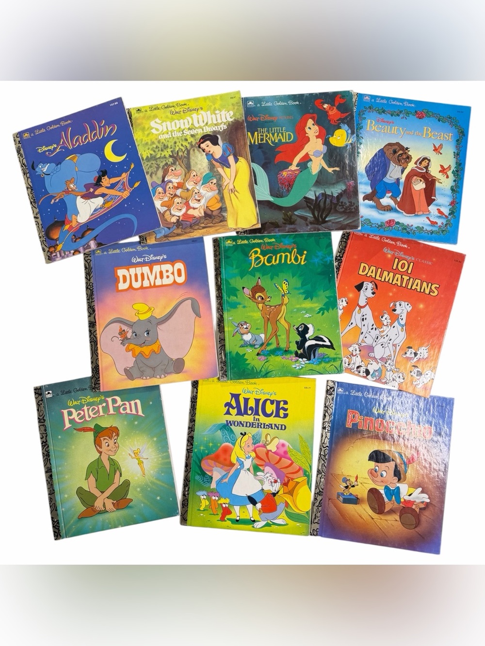 10 Disney Little Golden Books Bundle
